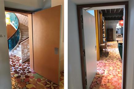 Bloc porte coupe-feu simple action Hôtel Arles 